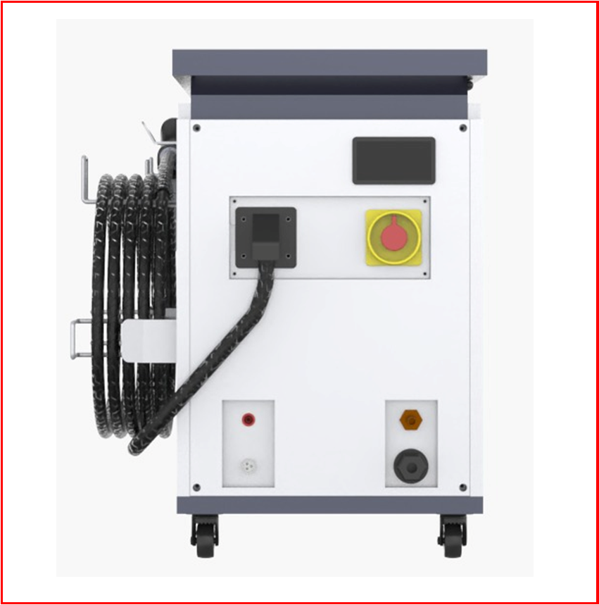 4 in 1 mini Watergekoelde laserlasmachine WSX achterkant