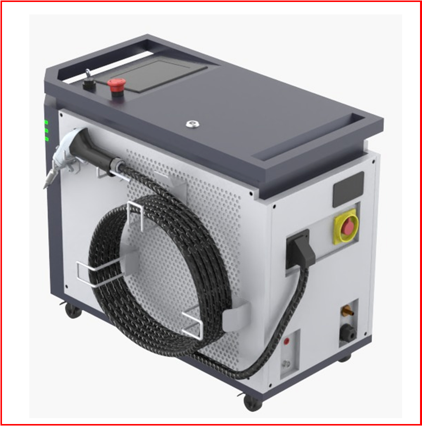 4 in 1 mini Watergekoelde laserlasmachine WSX boven aanzicht
