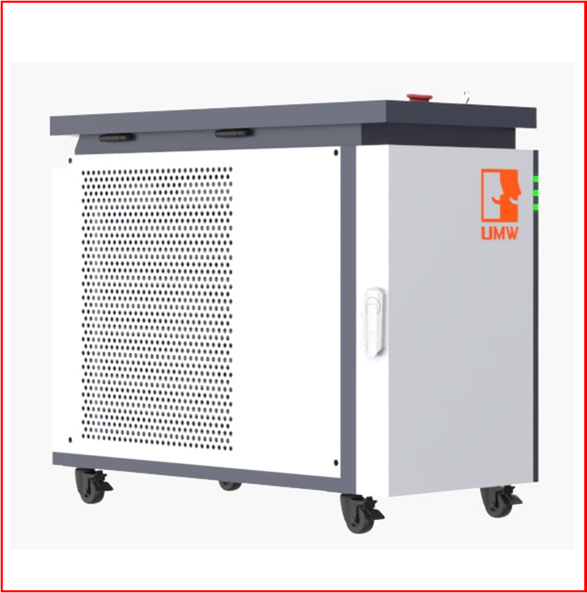 4 in 1 mini Watergekoelde laserlasmachine WSX voorkant schuin